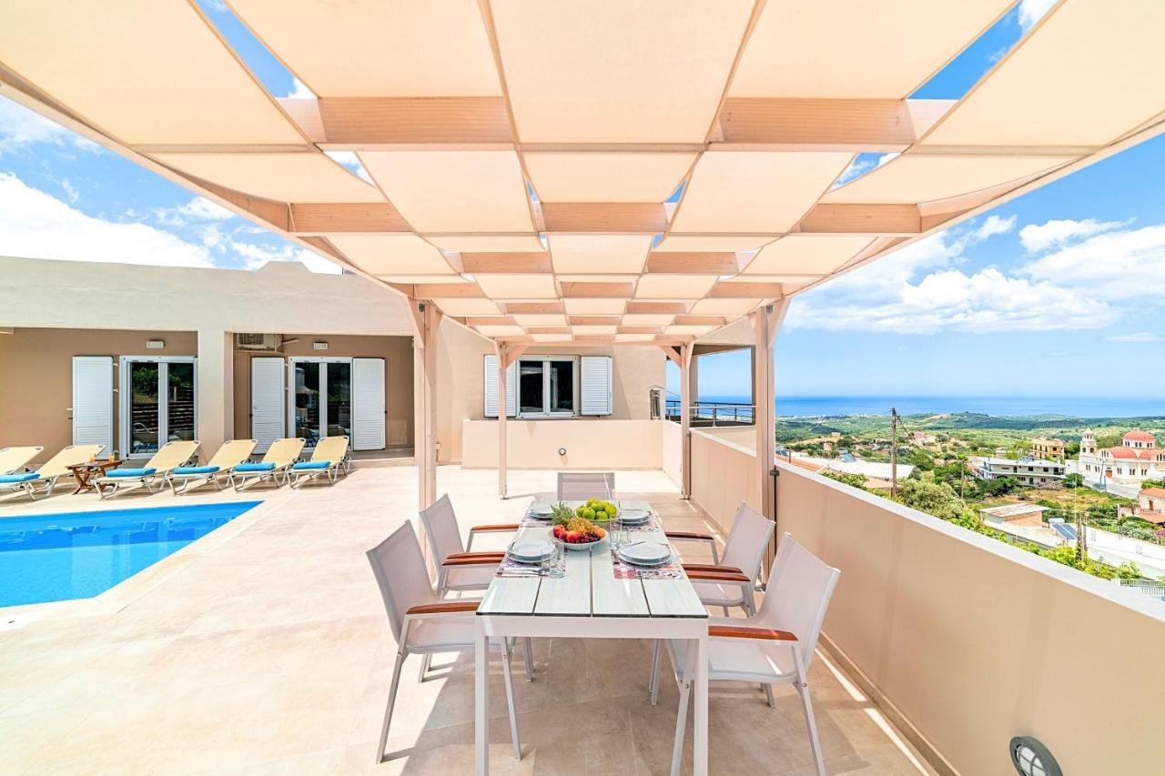 Villa Di Giorgio Heated Pool Kournas Экстерьер фото