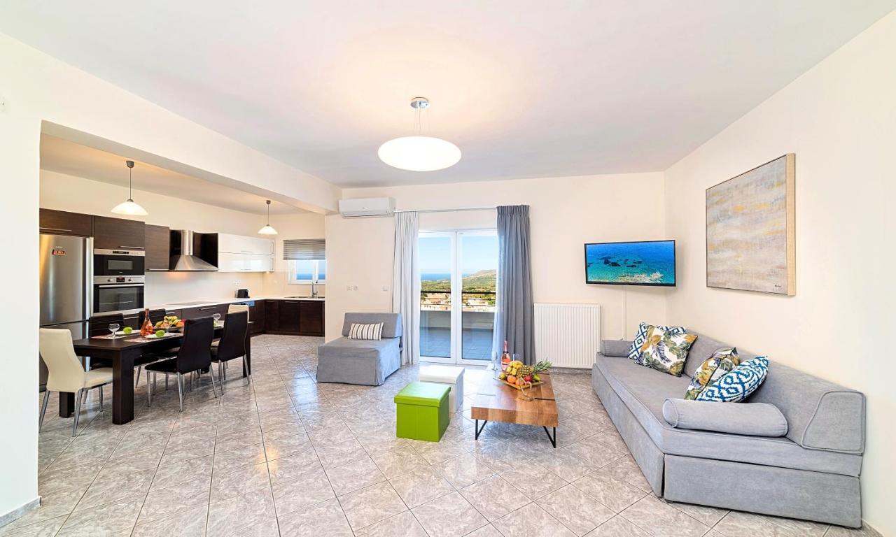Villa Di Giorgio Heated Pool Kournas Экстерьер фото